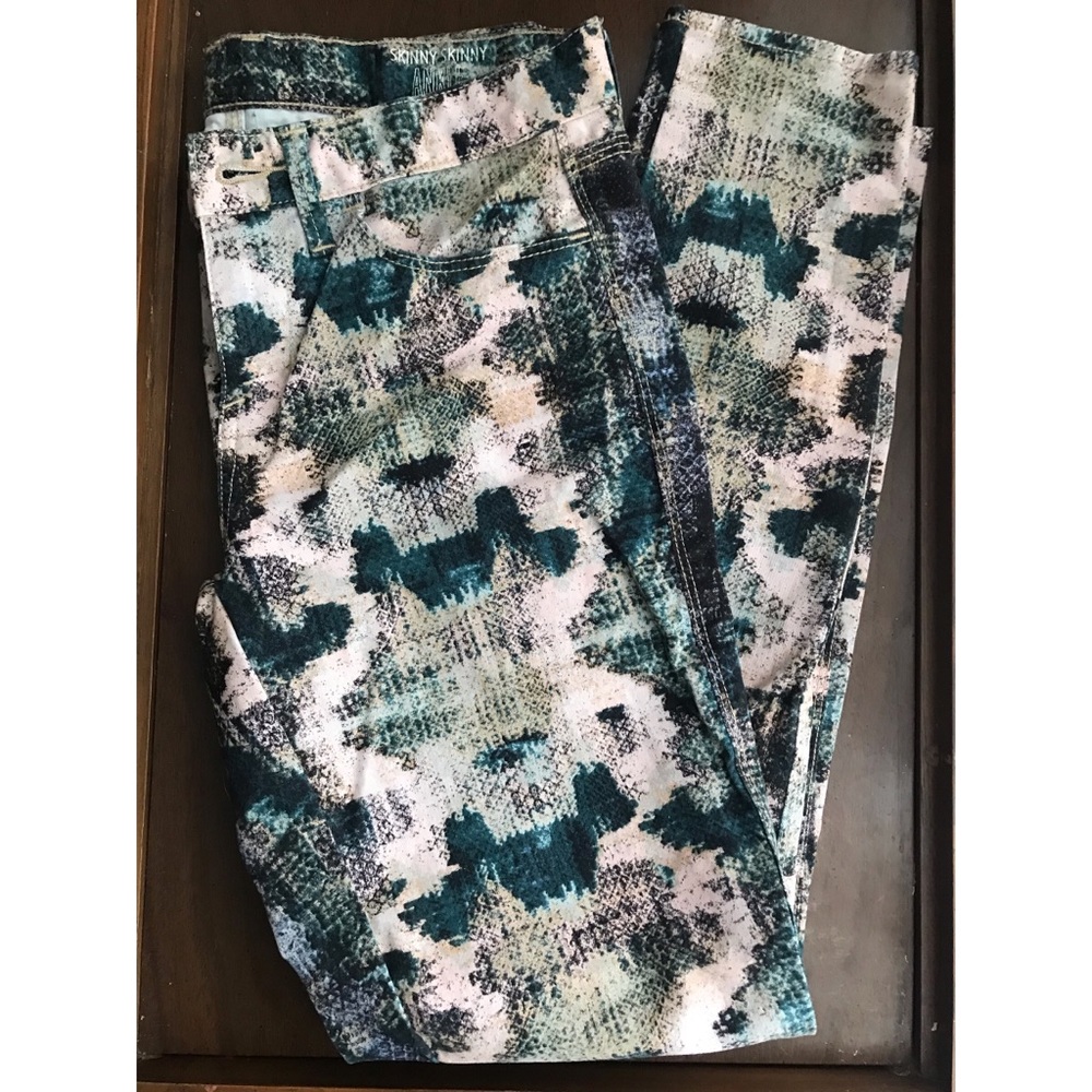 Madewell Skinny Skinny Ankle Print Jeans